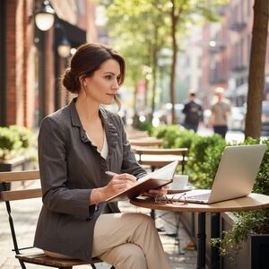 NWT Christopher & Banks Ruffle V-Neck Button Up Jacket Sz Small